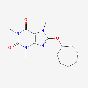 8-(Cycloheptyloxy)caffeine