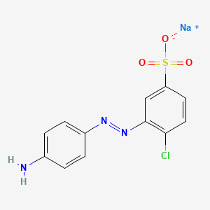 Benzenesulfonic acid, 3-[(4-aminophenyl)azo]-4-chloro-, monosodium salt