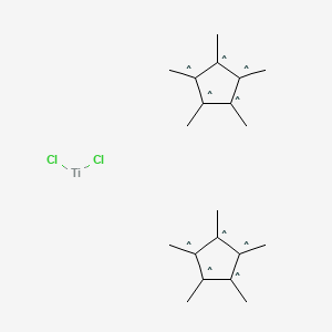 Titanium,dichlorobis[(1,2,3,4,5-h)-1,2,3,4,5-pentamethyl-2,4-cyclopentadien-1-yl]-