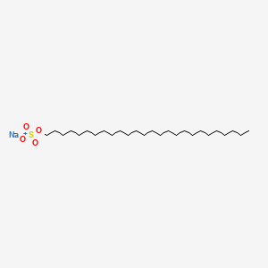 molecular formula C26H53NaO4S B15346909 Sodium hexacosyl sulphate CAS No. 71317-52-7