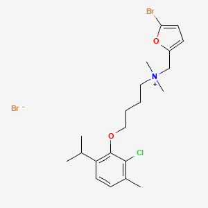 (4-(6-Chlorothymyloxy)butyl)dimethyl(5-bromo-2-furfuryl)ammonium bromide