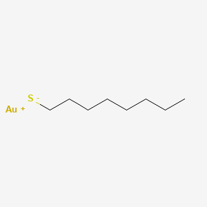 molecular formula C8H17AuS B15346961 Gold octanethiolate CAS No. 67939-82-6