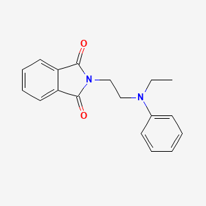 molecular formula C18H18N2O2 B15346969 1H-Isoindole-1,3(2H)-dione, 2-[2-(ethylphenylamino)ethyl]- CAS No. 54939-53-6