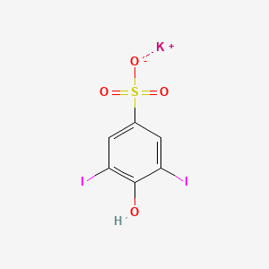 molecular formula C6H3I2KO4S B15347001 Potassium 4-hydroxy-3,5-diiodobenzenesulphonate CAS No. 60154-03-2