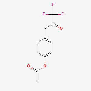 3-(4-Acetoxyphenyl)-1,1,1-trifluoro-2-propanone