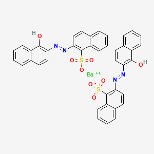 barium(2+);2-[(1-hydroxynaphthalen-2-yl)diazenyl]naphthalene-1-sulfonate