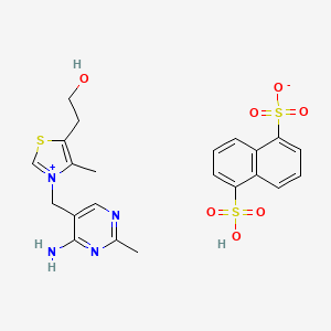 3-((4-Amino-2-methylpyrimidin-5-yl)methyl)-5-(2-hydroxyethyl)-4-methylthiazolium hydrogen naphthalene-1,5-disulphonate