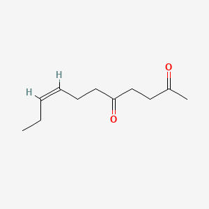 molecular formula C11H18O2 B15347079 (Z)-Undec-8-ene-2,5-dione CAS No. 4868-21-7