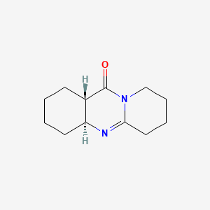 molecular formula C12H18N2O B15347141 11H-Pyrido(2,1-b)quinazolin-11-one, 1,2,3,4,4a,6,7,8,9,11a-decahydro-,trans- CAS No. 70591-78-5