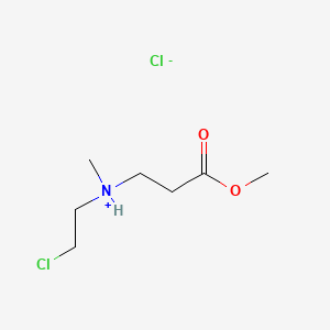 molecular formula C7H15Cl2NO2 B15347185 N-(2-Chloroethyl)-N-methyl-beta-alanine methyl ester hydrochloride CAS No. 89796-55-4