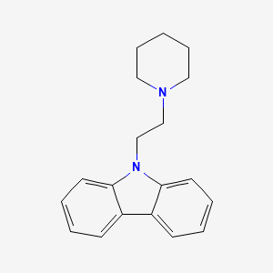 molecular formula C19H22N2 B15347186 Carbazole, 9-(2-piperidinoethyl)- CAS No. 67196-16-1