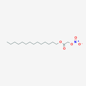 molecular formula C16H31NO5 B15347189 Tetradecyl (nitrooxy)acetate CAS No. 5426-76-6