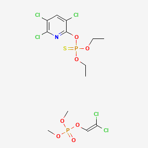 molecular formula C13H18Cl5NO7P2S B15347192 Dichloron CAS No. 70840-42-5