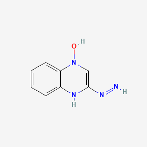 molecular formula C8H8N4O B15347199 3-Diazenylquinoxalin-1(4H)-ol CAS No. 67452-62-4