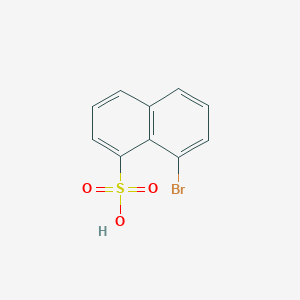 molecular formula C10H7BrO3S B15347200 8-Bromonaphthalene-1-sulfonic acid CAS No. 63970-02-5