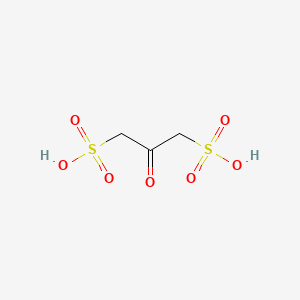 molecular formula C3H6O7S2 B15347248 2-Oxopropane-1,3-disulphonic acid CAS No. 690-78-8