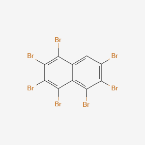 molecular formula C10HBr7 B15347254 Heptabromonaphthalene CAS No. 55688-01-2