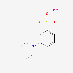 molecular formula C10H14KNO3S B15347287 Potassium m-(diethylamino)benzenesulphonate CAS No. 71411-68-2