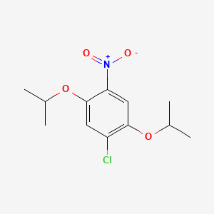 molecular formula C12H16ClNO4 B15347301 4-Chloro-2,5-diisopropoxynitrobenzene CAS No. 65879-43-8