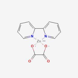 molecular formula C12H8N2O4Zn B15347331 zinc;oxalate;2-pyridin-2-ylpyridine 