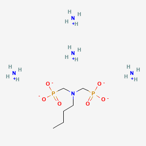 molecular formula C6H29N5O6P2 B15347339 Tetraammonium ((butylimino)bis(methylene))bisphosphonate CAS No. 94113-35-6