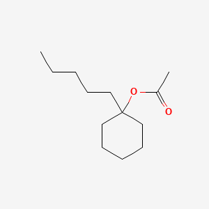 molecular formula C13H24O2 B15347341 Pentylcyclohexyl acetate CAS No. 85665-91-4