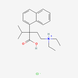 1-Naphthaleneacetic acid, alpha-(2-(diethylamino)ethyl)-alpha-isopropyl-, hydrochloride