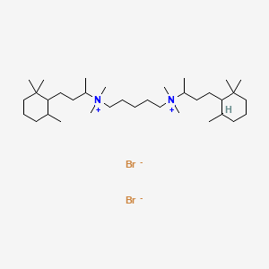 Ammonium, pentamethylenebis(1-methyl-3-(2,2,6-trimethylcyclohexyl)propyl)bis(dimethyl-, dibromide