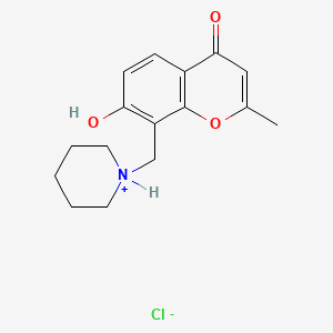 7-Hydroxy-2-methyl-8-piperidinomethylchromone hydrochloride