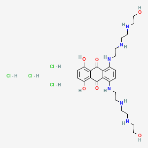 9,10-Anthracenedione, 1,4-dihydroxy-5,8-bis((2-((2-((2-hydroxyethyl)amino)ethyl)amino)ethyl)amino)-, tetrahydrochloride