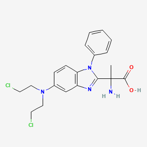 2-(5-(Bis-(2-chloroethyl)amino)-1-phenyl-2-benzimidazolyl)alanine