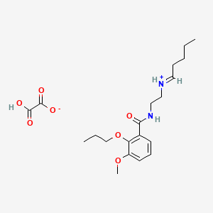 N-(2-Pentylideneaminoethyl)-2-propoxy-3-methoxybenzamide oxalate