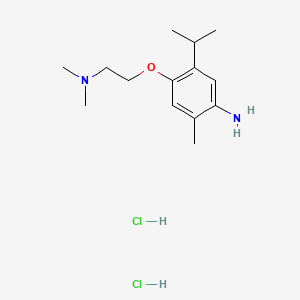 Phenetole, 4-amino-beta-(N,N-dimethylamino)-2-isopropyl-5-methyl-, dihydrochloride