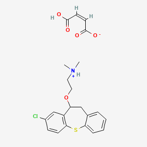 2-[(3-chloro-5,6-dihydrobenzo[b][1]benzothiepin-5-yl)oxy]ethyl-dimethylazanium;(Z)-4-hydroxy-4-oxobut-2-enoate