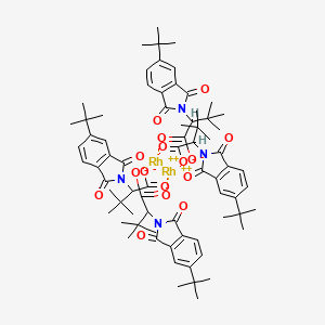 2-(5-Tert-butyl-1,3-dioxoisoindol-2-yl)-3,3-dimethylbutanoate;rhodium(2+)