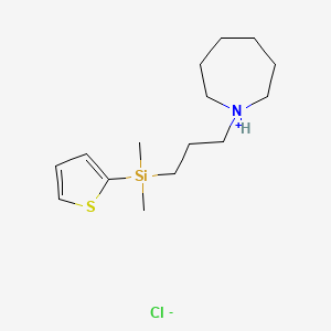 1-(3-(Dimethyl(2-thienyl)silyl)propyl)hexahydro-1H-azepine hydrochloride