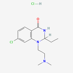 7-Chloro-2,3-dihydro-1-(2-(dimethylamino)ethyl)-2-ethyl-4(1H)-quinazolinone hydrochloride