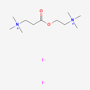 1-Propanaminium, N,N,N-trimethyl-3-oxo-3-(2-(trimethylammonio)ethoxy)-, diiodide