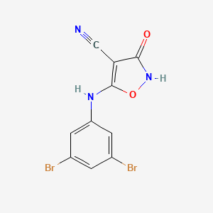 5-(3,5-Dibromoanilino)-3-oxo-1,2-oxazole-4-carbonitrile