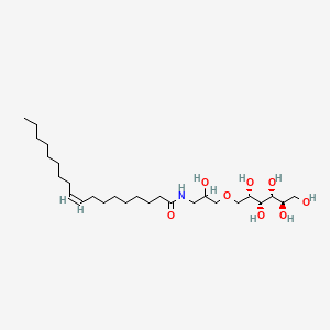 molecular formula C27H53NO8 B15347562 1-O-[2-hydroxy-3-[oleoylamino]propyl]-D-glucitol CAS No. 94386-53-5