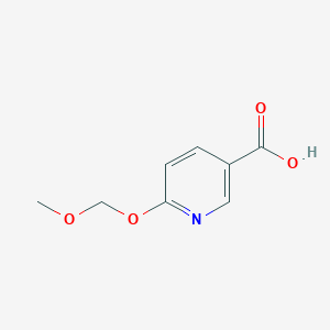 molecular formula C8H9NO4 B15347599 6-(Methoxymethoxy)pyridine-3-carboxylic acid 