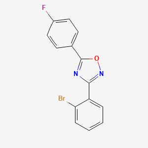 3-(2-Bromophenyl)-5-(4-fluorophenyl)-1,2,4-oxadiazole