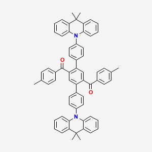 [2,5-bis[4-(9,9-dimethylacridin-10-yl)phenyl]-4-(4-methylbenzoyl)phenyl]-(4-methylphenyl)methanone