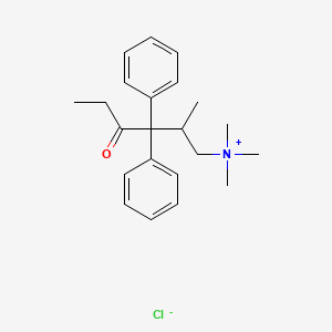 3-Hexanone, 5-(N,N-dimethylamino)methyl-4,4-diphenyl-, methylchloride