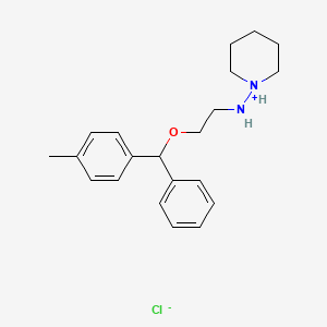 2-(Phenyl-(p-tolyl)methoxy)-N-piperidinoethylamine hydrochloride