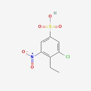 3-Chloro-4-ethyl-5-nitrobenzenesulfonic acid