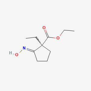 ethyl (1S,2E)-1-ethyl-2-hydroxyiminocyclopentane-1-carboxylate