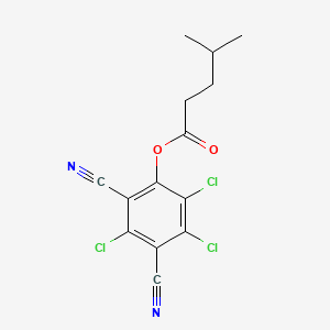 4-Hydroxy-2,5,6-trichloroisophthalonitrile, 4-methylvalerate