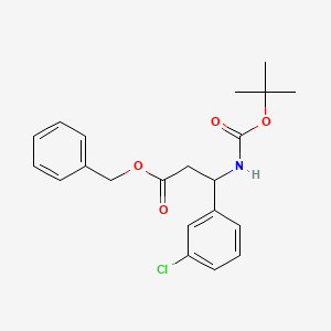 Benzyl 3-[(tert-butoxycarbonyl)amino]-3-(3-chlorophenyl)propanoate