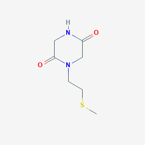 1-[2-(Methylsulfanyl)ethyl]piperazine-2,5-dione